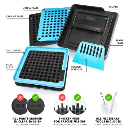 Capsule Filling Machine Size 00 – 100 Hole Manual Capsule Filler