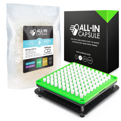 Capsule Filling Machine Size 0 With 1000 Gelatin Capsules