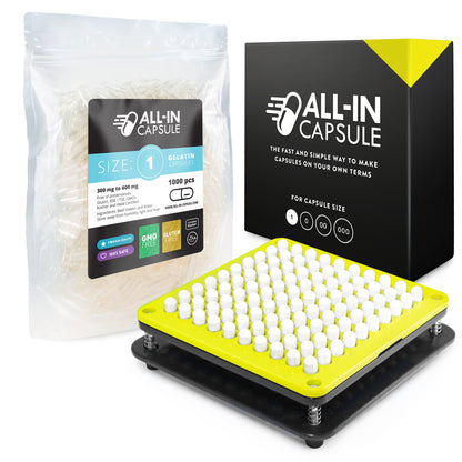 Capsule Filling Machine Size 1 With 1000 Gelatin Capsules