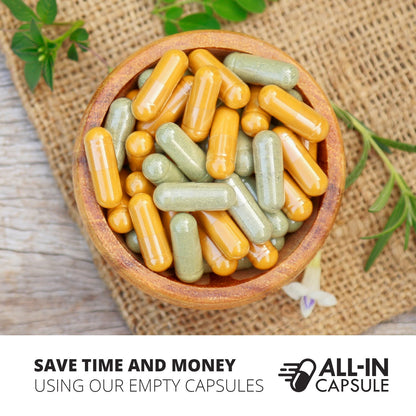 Empty Gelatin Capsules - Size 0 - 1000 count